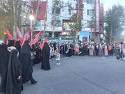 تصاویر/ حضور طلاب مدرسه علمیه فاطمیه محلات در حمایت از حمله موشکی سپاه به اسرائیل