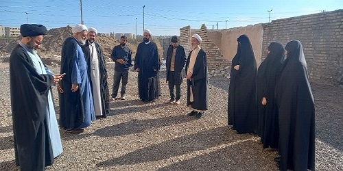 بازدید مدیر حوزه علمیه خواهران استان قم از ساختمان جدید مدرسه حضرت خدیجه در منطقه پردیسان 