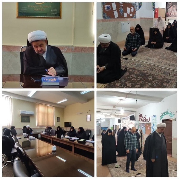 دیدار امام جمعه شهرستان رباط کریم با طلاب 
