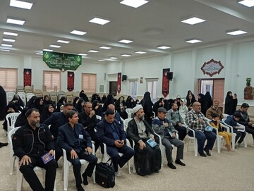 مراسم استقبال از شهید گمنام در مدرسه علمیه معصومیه س بوشهر