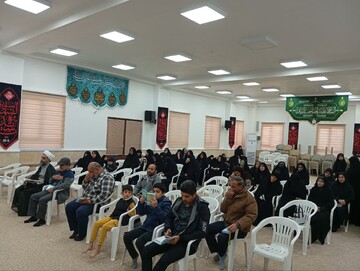 مراسم استقبال از شهید گمنام در مدرسه علمیه معصومیه س بوشهر