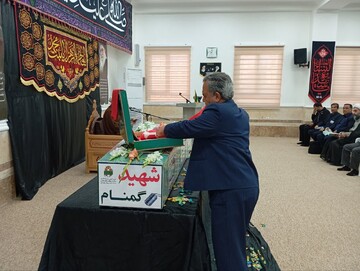 مراسم استقبال از شهید گمنام در مدرسه علمیه معصومیه س بوشهر