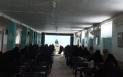 فصل پایانی "صبحگاه‌های فاطمی" در مؤسسه تعلیماتی امام صادق علیه‌السلام در شاهرود