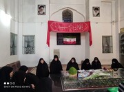 گلباران مزار شهدای گمنام ساوه به یاد حضرت زهرا سلام‌الله‌علیها