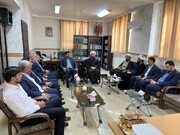 حضور مدیر عامل به همراه مسئول شورای فرهنگی و معاونین و کارکنان مدیریت امور شعب بانک سپه استان در مدیریت حوزه علمیه خواهران استان ایلام