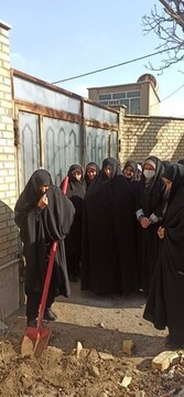 تصاویر/ کاشت چند اصله نهال در قالب پویش در سایه مادر در مدرسه علمیه حضرت (س)سنجان