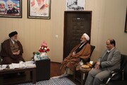 دیدار مدیر و معاونان حوزه علمیه خواهران استان یزد با امام جمعه بافق