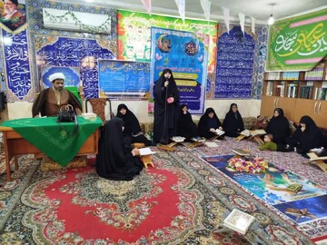 دومین جلسه کاروان تبلیغ رمضانیه مدرسه علمیه خواهران برازجان