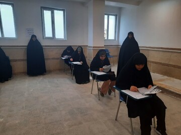 تصاویر/ برگزاری آزمون المپیاد علمی حوزه علمیه خواهران استان بوشهر