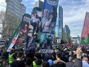 تشییع نمادین کودکان فلسطینی در تظاهرات استانبول