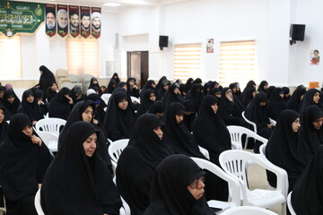 تصاویر/ مراسم شهادت امام صادق ع در مدرسه علمیه معصومیه بوشهر