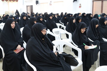 تصاویر/ مراسم شهادت امام صادق ع در مدرسه علمیه معصومیه بوشهر