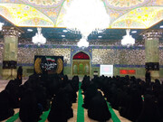 برپایی خیمه عزای دختران نوجوان در حرم حضرت فاطمه معصومه(س)