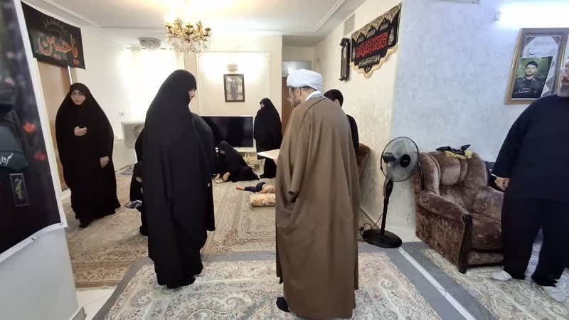 دیدار با خانواده شهدای طلبه جنگ 12 روزه