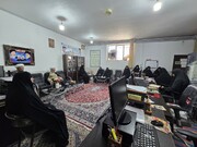 تصاویر/بازدید مدیر حوزه علمیه خواهران یزد از مدرسه فاطمیه اشکذر