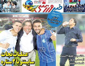 صفحه اول روزنامه‌های چهارشنبه ۷ آبان‌ماه ۱۴۰۴