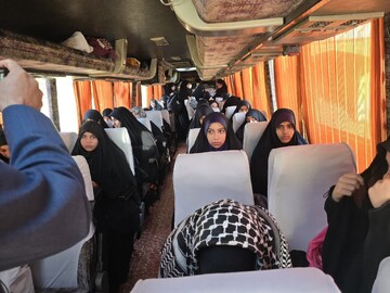 حوزه/ طلایه‌داران نور بدرقه شدند؛ طلاب سیکل حوزه‌های علمیه خواهران یزد عازم مناطق عملیاتی دفاع مقدس