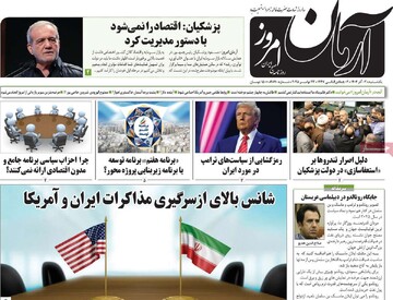 صفحه اول روزنامه‌های یکشنبه ۲ آذرماه ۱۴۰۴