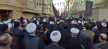 تصاویر/ مراسم تشییع و تدفین پیکر مطهر شهید گمنام در مدرسه علمیه خواهران حضرت آمنه(س) قم