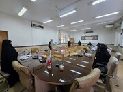 حضور مدیر حوزه علمیه خواهران یزد در کلاس های درس طلاب خواهر میبدی