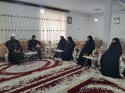 حضور مدیر حوزه علمیه خواهران استان ایلام در منزل استاد شاخص این استان