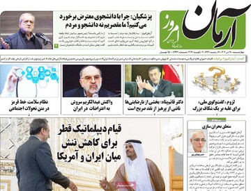 صفحه اول روزنامه‌های چهرشنبه ۱۷ دی‌ماه ۱۴۰۴