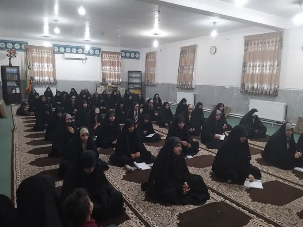 درس اخلاق مدرسه علمیه معصومیه فهرج