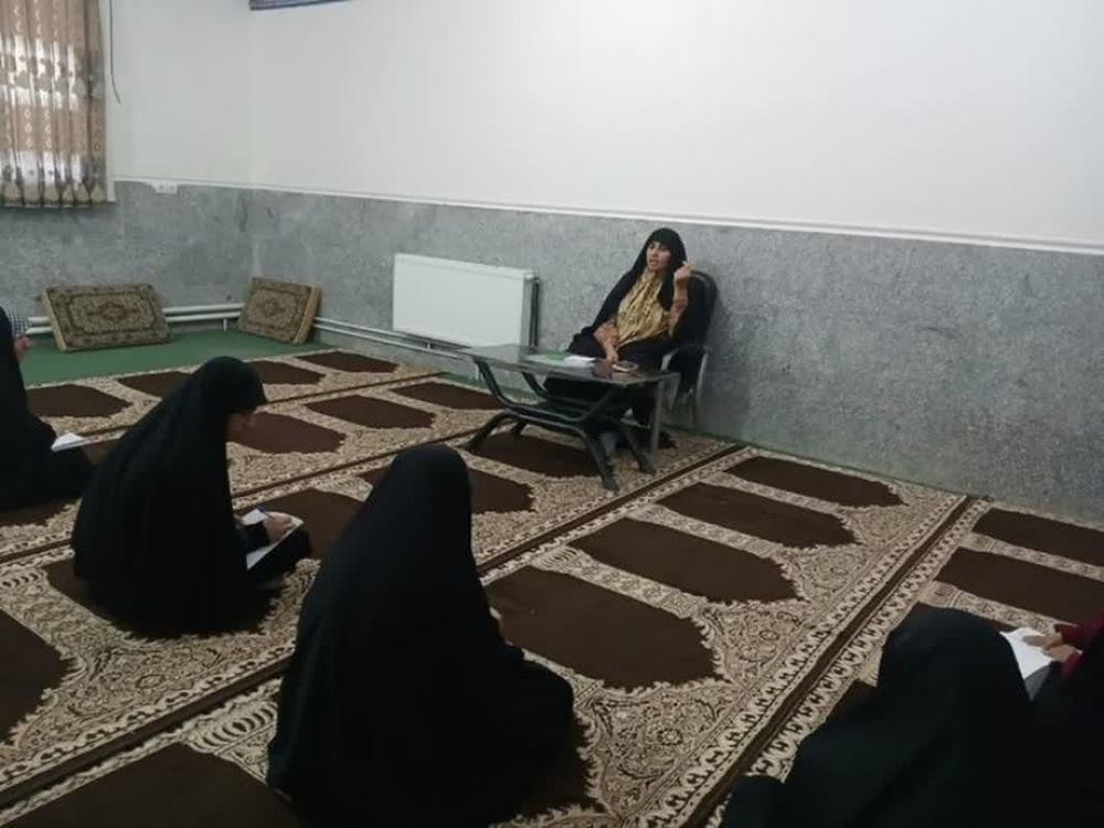 درس اخلاق مدرسه علمیه معصومیه فهرج