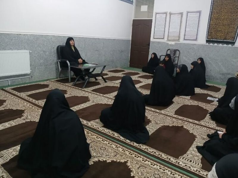 درس اخلاق مدرسه علمیه معصومیه فهرج