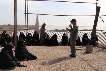 بازدید طلاب حوزه علمیه خواهران استان بوشهر از منطقه عملیاتی والفجر8 به روایت تصاویر