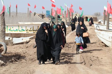 بازدید طلاب حوزه علمیه خواهران استان بوشهر از منطقه عملیاتی والفجر8 به روایت تصاویر