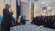 دیدار نماینده مردم داراب و زرین‌دشت با طلاب مدرسه علمیه جنت‌شهر