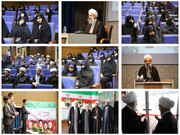 تصاویر/ برگزاری مراسم جشن یوم الله ۲۲ بهمن و افتتاح پایگاه بسیج در مرکز مدیریت حوزه‌های علمیه خواهران