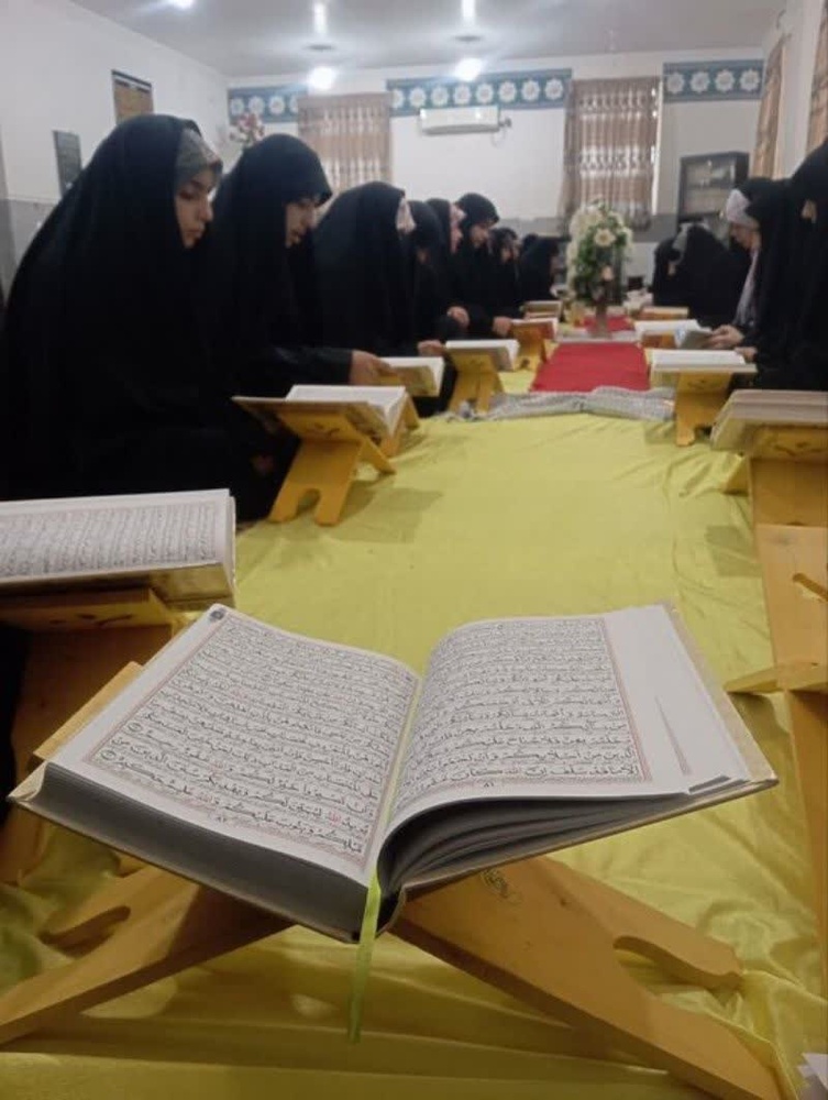 محفل قرآن کریم در مدرسه علمیه معصومیه فهرج