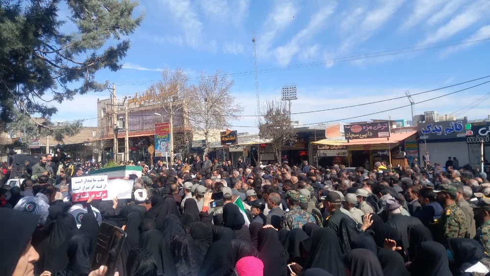 تشییع پیکر شهید در لرستان