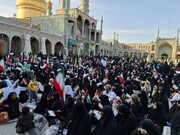 برگزاری آیین «عهد جان»؛ مراسم بیعت بانوان طلبه با رهبر انقلاب در حرم بانوی کرامت