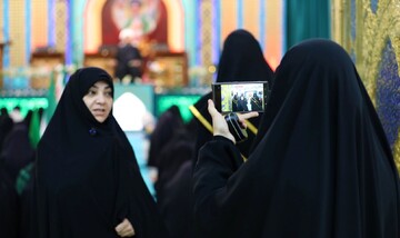 تصاویر/ طنین «عهد جان» در دیار قنوت و قناعت ؛ تجدید میثاق بانوان طلبه یزدی با ولایت