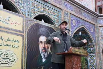 تصاویر/ آیین «عهد جان»؛ مراسم بیعت بانوان طلبه با رهبر معظم انقلاب در حرم بانوی کرامت