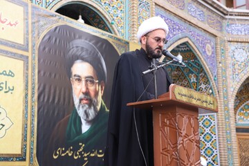 تصاویر/ آیین «عهد جان»؛ مراسم بیعت بانوان طلبه با رهبر معظم انقلاب در حرم بانوی کرامت