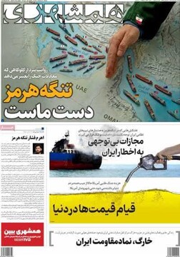 صفحه اول روزنامه‌های یکشنبه ۲۴ اسفندماه ۱۴۰۴