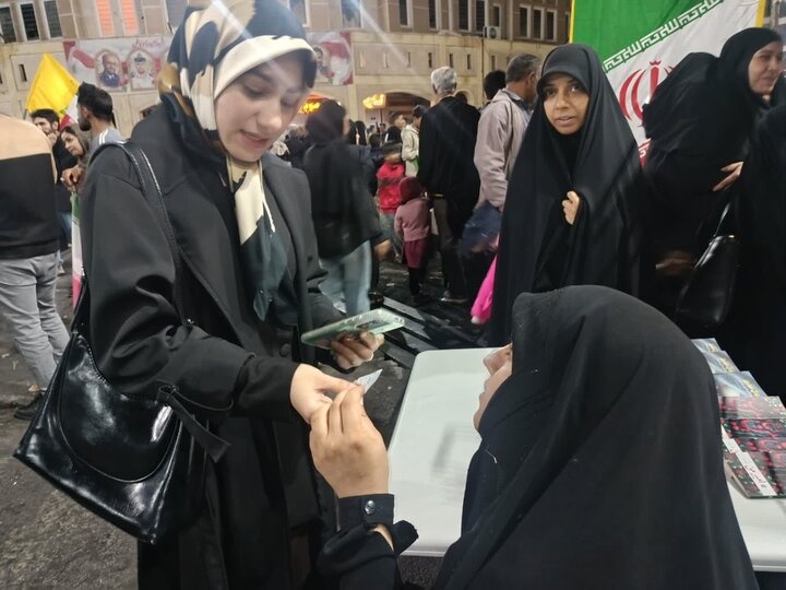 فعالیت موکب مدرسه علمیه الزهرا(س) بم