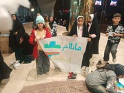 تصاویر/ بانوان طلبه مدارس علمیه خواهران استان کرمان پای کار تجمعات شبانه