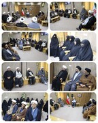دیدار مدیران و کادر مدارس علمیه شهرستان زاهدان و مدیریت استان با نماینده محترم ولی فقیه در استان