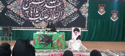 مدرسه الزهرا گیلانغرب مراسم چهلم امام قائد امت را برگزار کرد