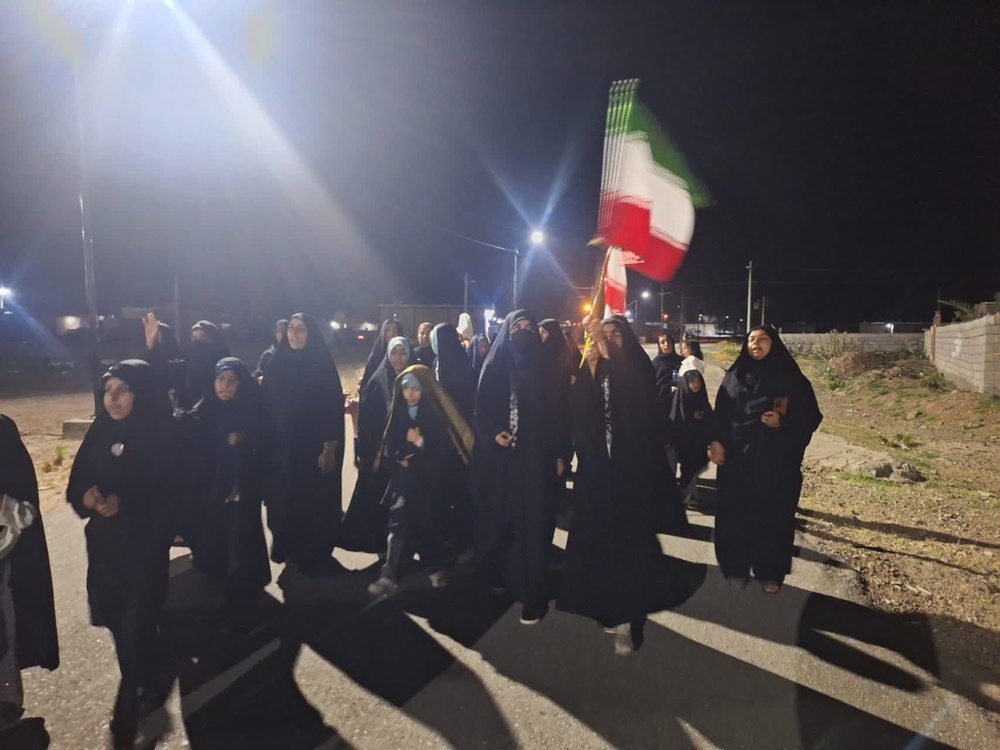 مراسم اربعین رهبر شهید مدرسه علمیه کوثر قلعه گنج