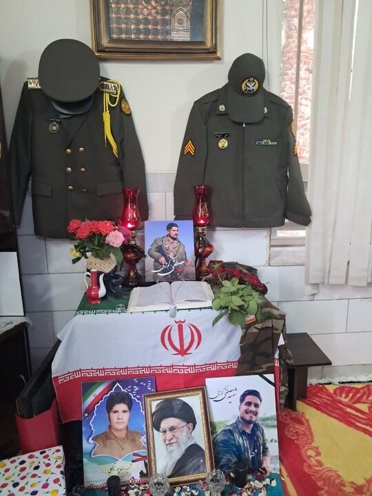 دیدار با خانواده شهید کوزه ای از شهدای جنگ رمضان در شهداد