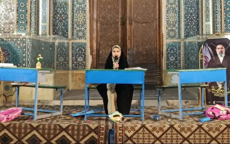 میزبانی بانوان حوزوی از دختران کویر در جوار مسجد جامع یزد