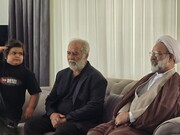 تصاویر/ حضور مدیر حوزه علمیه خواهران یزد در بیت شهید «محمد دهقان دهنوی»