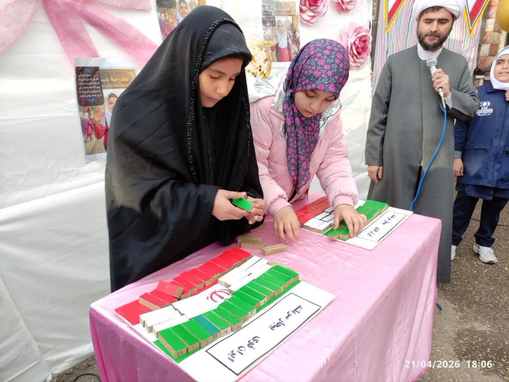 برگزاری ویژهبرنامههای دانشآموزی در موکب ایران قوی بیجار سربلند