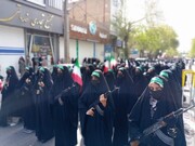 تصاویر/حضور حماسی و با شکوه طلاب حوزه‌های علمیه خواهران استان لرستان در رزمایش جانفدا.
